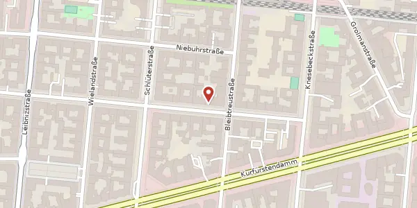 Karte der Umgebung von Mommesenstraße 5, 10629 Berlin