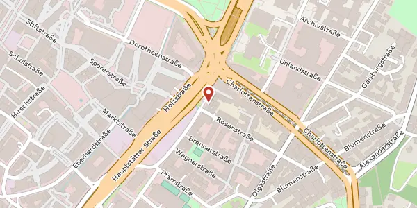 Karte der Umgebung von Esslinger Straße 40, 70182 Stuttgart