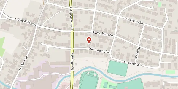 Karte der Umgebung von Dahlemstr. 12, 63741 Aschaffenburg