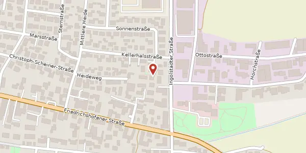 Karte der Umgebung von Kellerhalsstr. 26 a, 85049 Ingolstadt