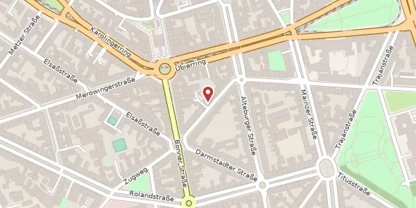 Karte der Umgebung von Kurfürstenstraße 15, 50678 Köln