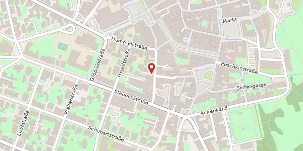 Karte der Umgebung von Schützengasse 12, 99423 Weimar