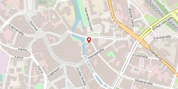 Karte der Umgebung von Möserstr. 1, 49074 Osnabrück
