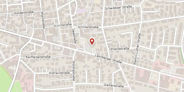 Karte der Umgebung von Leonbergerstraße 15, 71277 Rutesheim