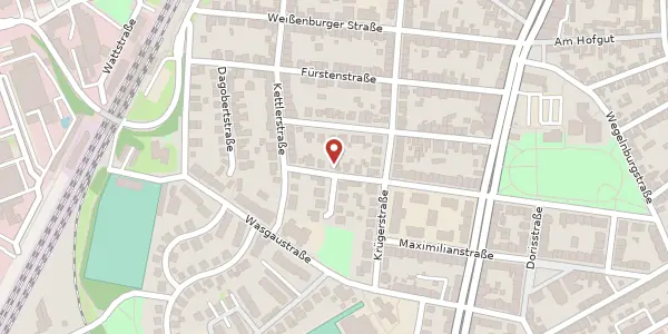 Karte der Umgebung von Wilhelminenstraße 56, 67065 Ludwigshafen am Rhein