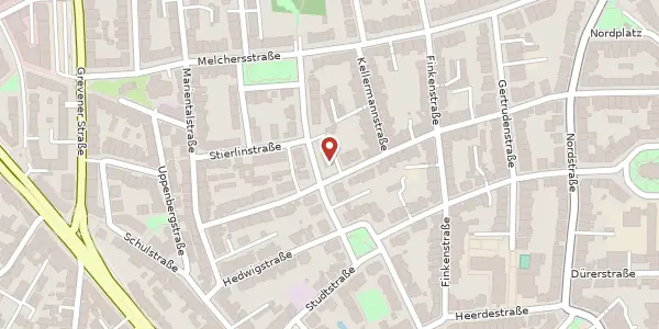 Karte der Umgebung von Raesfeldstr. 56, 48149 Münster