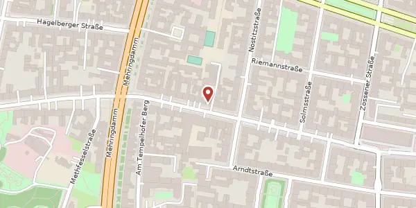 Karte der Umgebung von Bergmannstraße 103, 10961 Berlin
