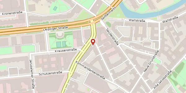 Karte der Umgebung von Axel-Springer-Straße 54 B, 10117 Berlin