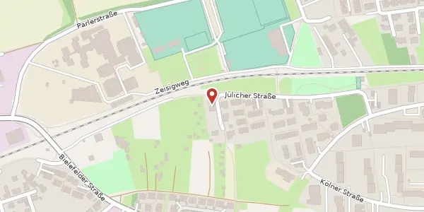 Karte der Umgebung von Jülicher Straße 42, 90425 Nürnberg