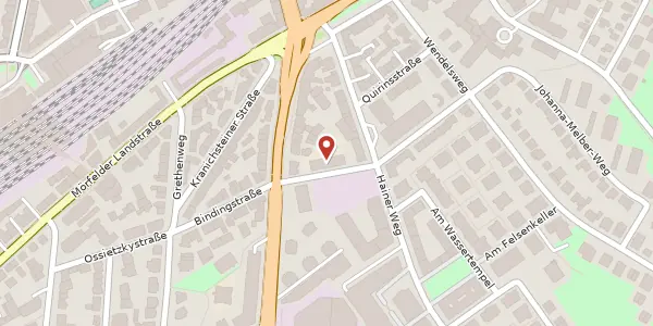 Karte der Umgebung von Geleitsstr. 14, 60599 Frankfurt