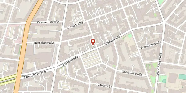 Karte der Umgebung von Klarastr. 29, 45130 Essen