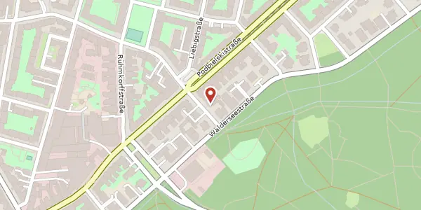 Karte der Umgebung von Waldstraße 1, 30163 Hannover