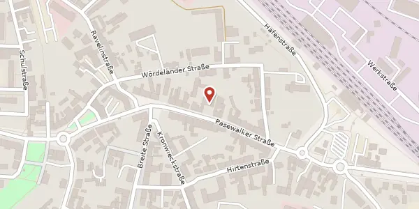 Karte der Umgebung von Pasewalker Straße 36, 17389 Anklam