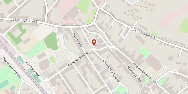Karte der Umgebung von Untere Mühlgasse 11, 08393 Meerane