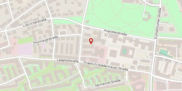 Karte der Umgebung von Hoppestr. 15, 93049 Regensburg