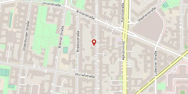 Karte der Umgebung von Wilhelmshavener Straße 51, 10551 Berlin