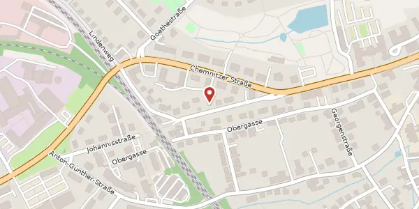 Karte der Umgebung von Johannisstraße 8, 09599 Freiberg
