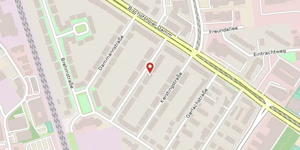Karte der Umgebung von Bölschestraße 15, 30173 Hannover