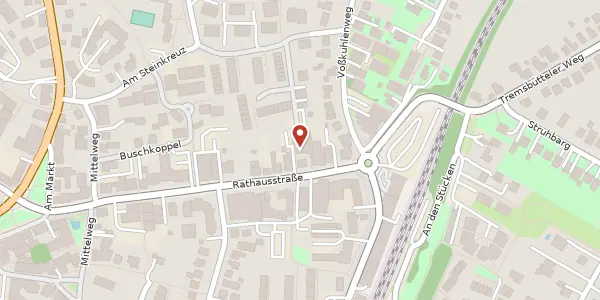 Karte der Umgebung von Rathausstraße 25 b, 22941 Bargteheide