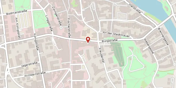 Karte der Umgebung von Freudenberg 7, 87435 Kempten