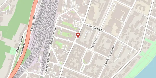 Karte der Umgebung von Hohenzollernstr. 85 a, 56068 Koblenz