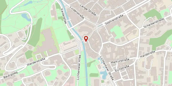 Karte der Umgebung von Sophienstraße 2, 76530 Baden-Baden