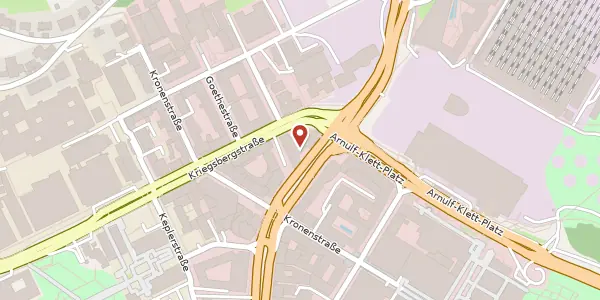 Karte der Umgebung von Friedrichstraße 6, 70174 Stuttgart