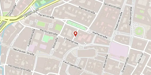 Karte der Umgebung von Hartmannstr. 8, 80333 München