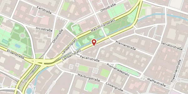 Karte der Umgebung von Maximiliansplatz 21, 80333 München