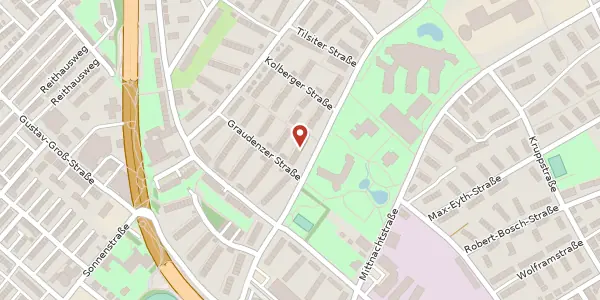 Karte der Umgebung von Graudenzerstraße 14, 72760 Reutlingen