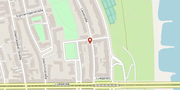 Karte der Umgebung von Leostr. 31, 40545 Düsseldorf