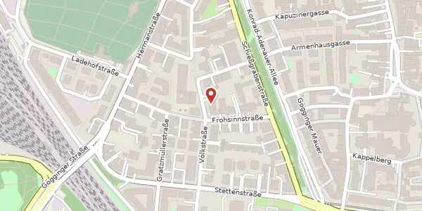 Karte der Umgebung von Völkstr. 27, 86150 Augsburg