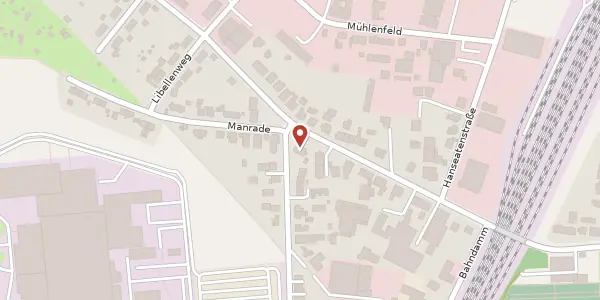 Karte der Umgebung von Niedersachsenstraße 41, 30853 Langenhagen