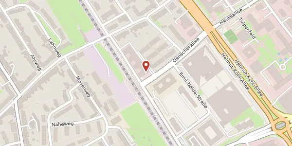 Karte der Umgebung von Genscherallee 12, 53113 Bonn