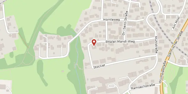 Karte der Umgebung von Ettaler-Mandl-Weg 19, 82418 Murnau