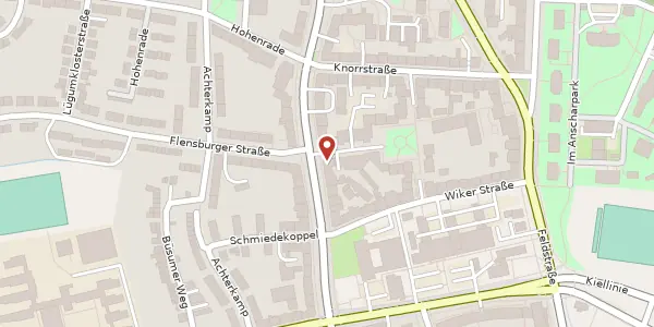 Karte der Umgebung von Holtenauer Straße 346b, 24106 Kiel