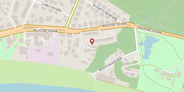 Karte der Umgebung von Bautzner Straße 122 a, 01099 Dresden