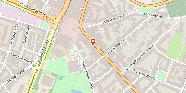 Karte der Umgebung von Frankfurter Str. 22-24, 51065 Köln