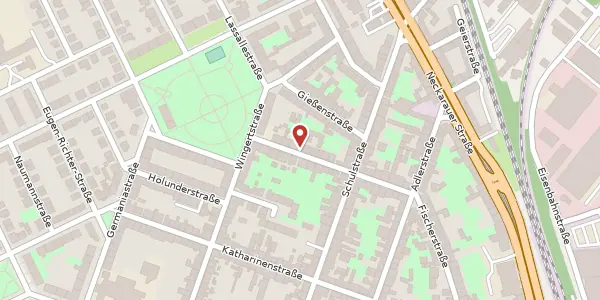 Karte der Umgebung von Wacholderstr. 28, 68199 Mannheim