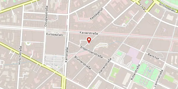 Karte der Umgebung von Waldstraße 51, 76133 Karlsruhe