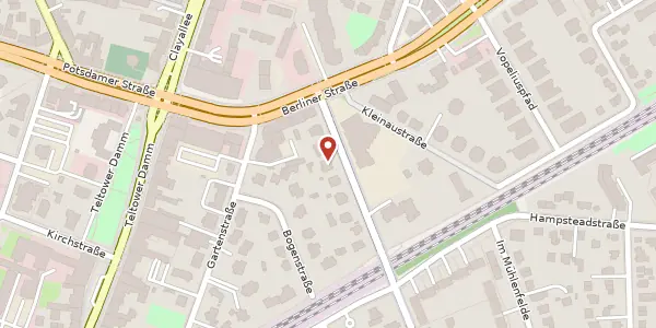 Karte der Umgebung von Seehofstraße 5, 14169 Berlin