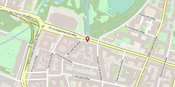 Karte der Umgebung von Prinzregentenstr. 22, 80538 München