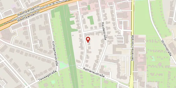 Karte der Umgebung von Wiesnerstr. 14, 44141 Dortmund
