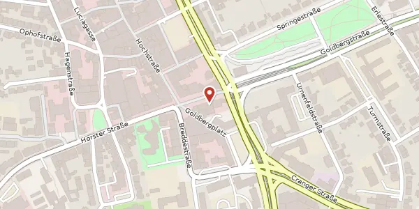Karte der Umgebung von Goldbergplatz 8, 45894 Gelsenkirchen-Buer