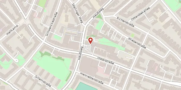 Karte der Umgebung von Osterstraße 116, 20259 Hamburg