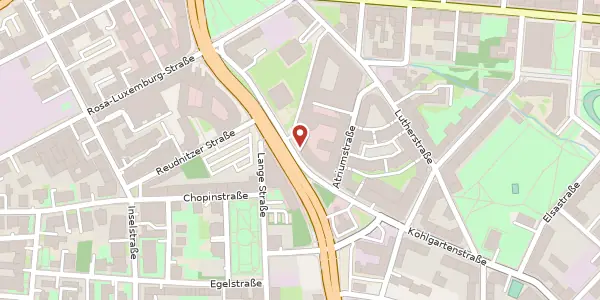 Karte der Umgebung von Kohlgartenstraße 11 - 13, 04315 Leipzig