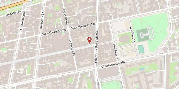 Karte der Umgebung von Brandenburger Str. 43, 14467 Potsdam