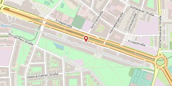 Karte der Umgebung von Ludwig-Erhard-Allee 12, 76131 Karlsruhe