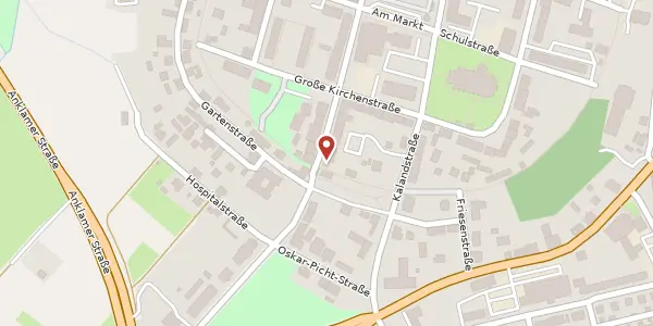 Karte der Umgebung von Prenzlauer Straße 24, 17309 Pasewalk
