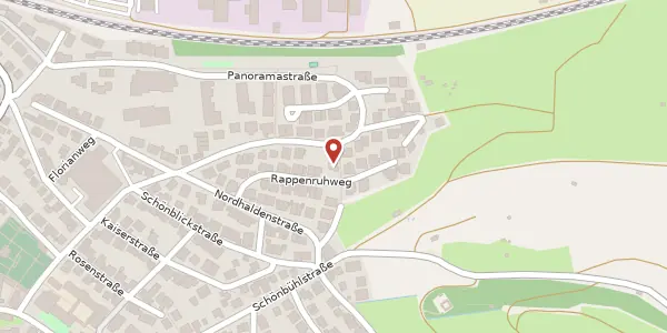 Karte der Umgebung von Rappenruhweg 19, 71384 Weinstadt